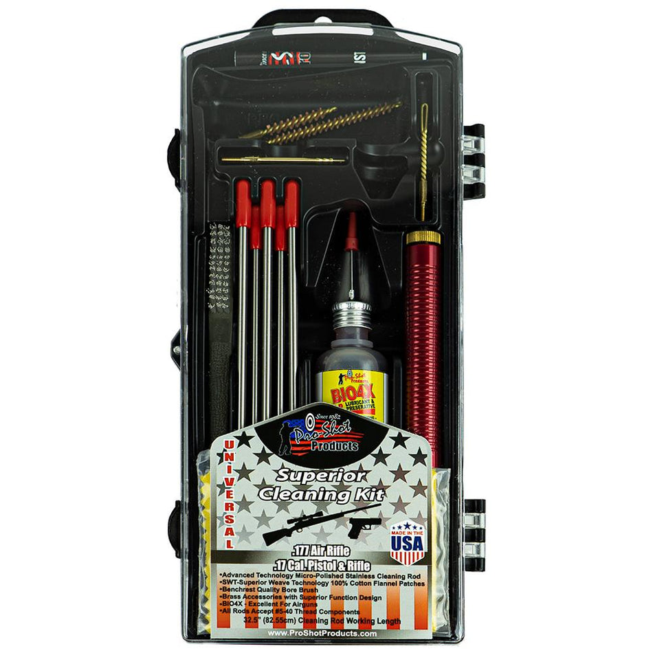 Pro-Shot .177/.17 Cal Air Rifle and Pistol Multi Section Rod Cleaning Kit
