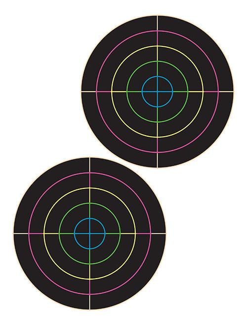 Pro-Shot 5" Multicolor Bullseyes Splattershot Targets 8.5"x11" 10ct
