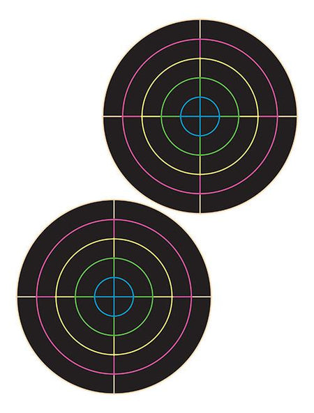 Pro-Shot 5" Multicolor Bullseyes Splattershot Targets 8.5"x11" 10ct