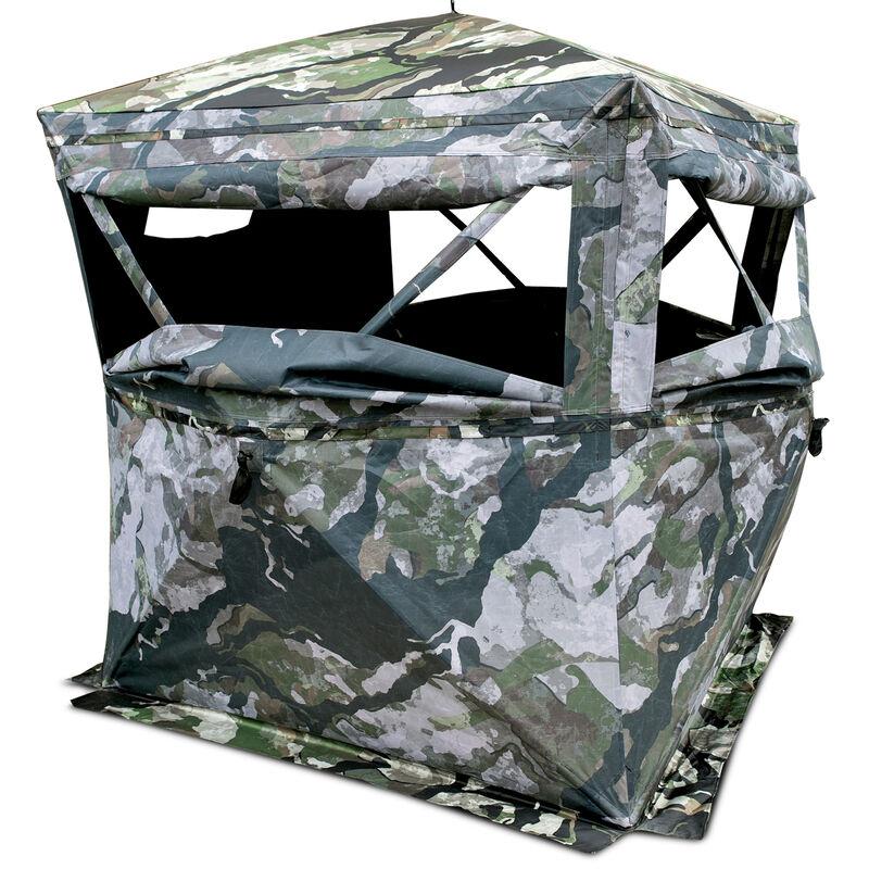 Primos Full Frontal See-Through Hunting Blind with Veil Camo and Silent Slide Windows