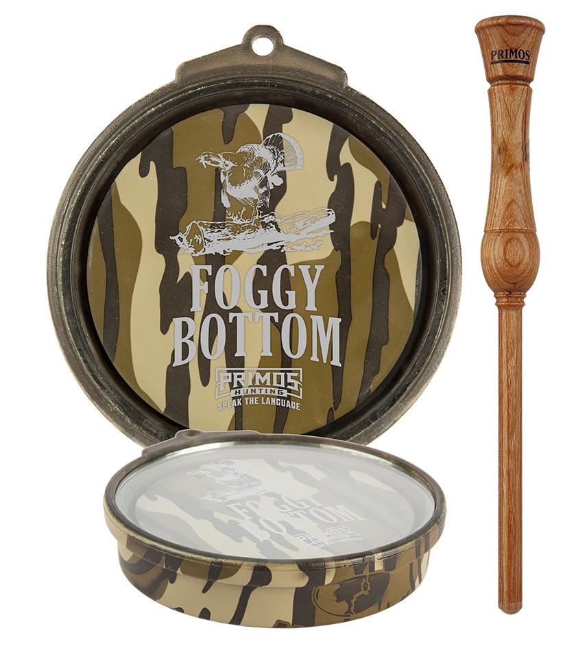 Primos Foggy Bottom Pot Turkey Call Glass Surface Original Bottomland Camo