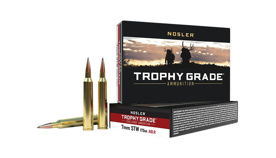 Nosler 7mm STW 60104 Trophy Grade Nosler Spitzer AccuBond Long Range 175 Grain