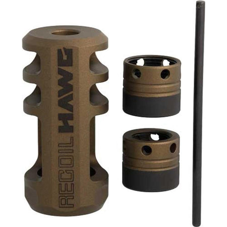 Browning Recoil Hawg Std Multi-Port Muzzle Brake Smoked Bronze 5/8-24 1/2-28