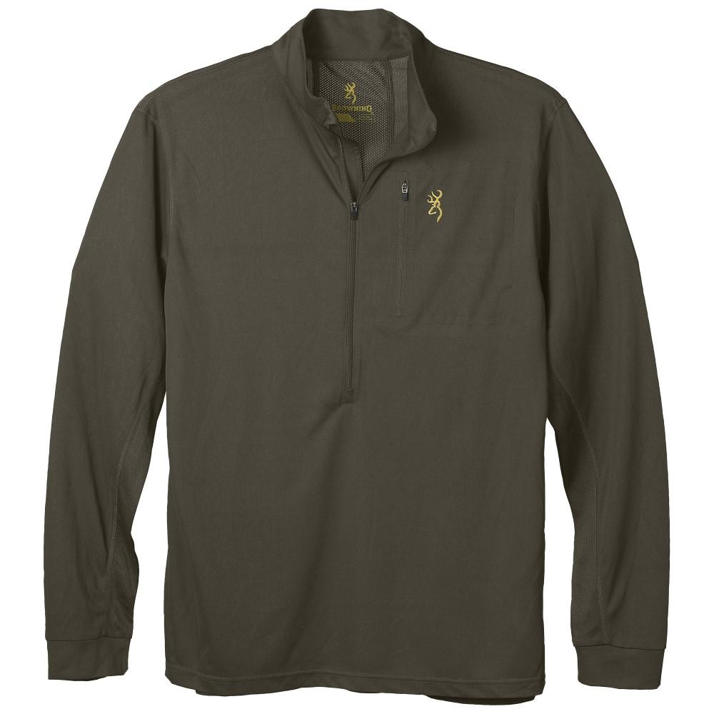 Browning Early Season 3/4 Zip Performance Shirt Major Brown S