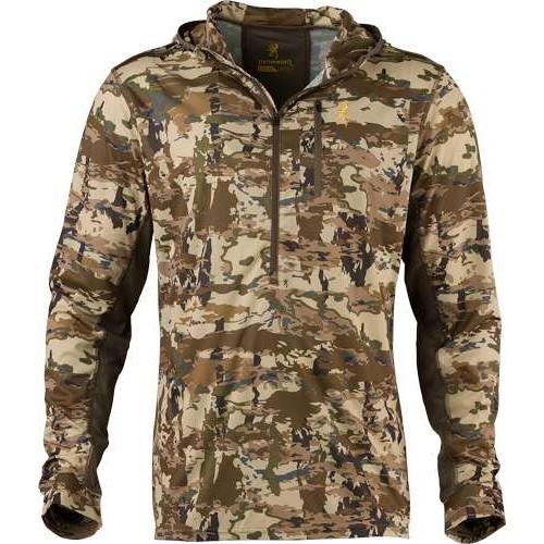 Browning Early Season Hooded Long Sleeve Shirt in Auric Camo - Size S