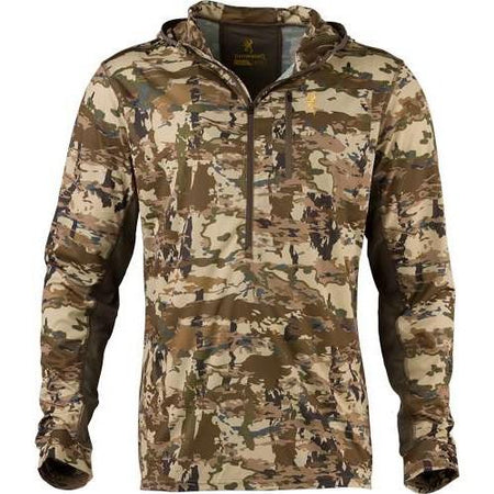 Browning Early Season Long Sleeve Hooded Shirt XL Auric Camo 50+ UPF