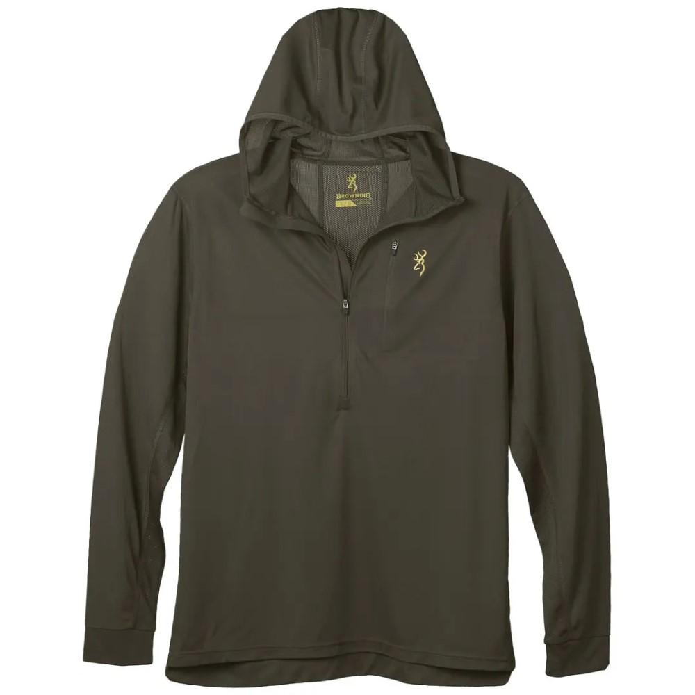 Browning Early Season Hooded Shirt UPF 50 Major Brown Size M