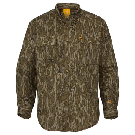 Browning Wasatch-CB Camo Hunting Shirt Mossy Oak Bottomland XL