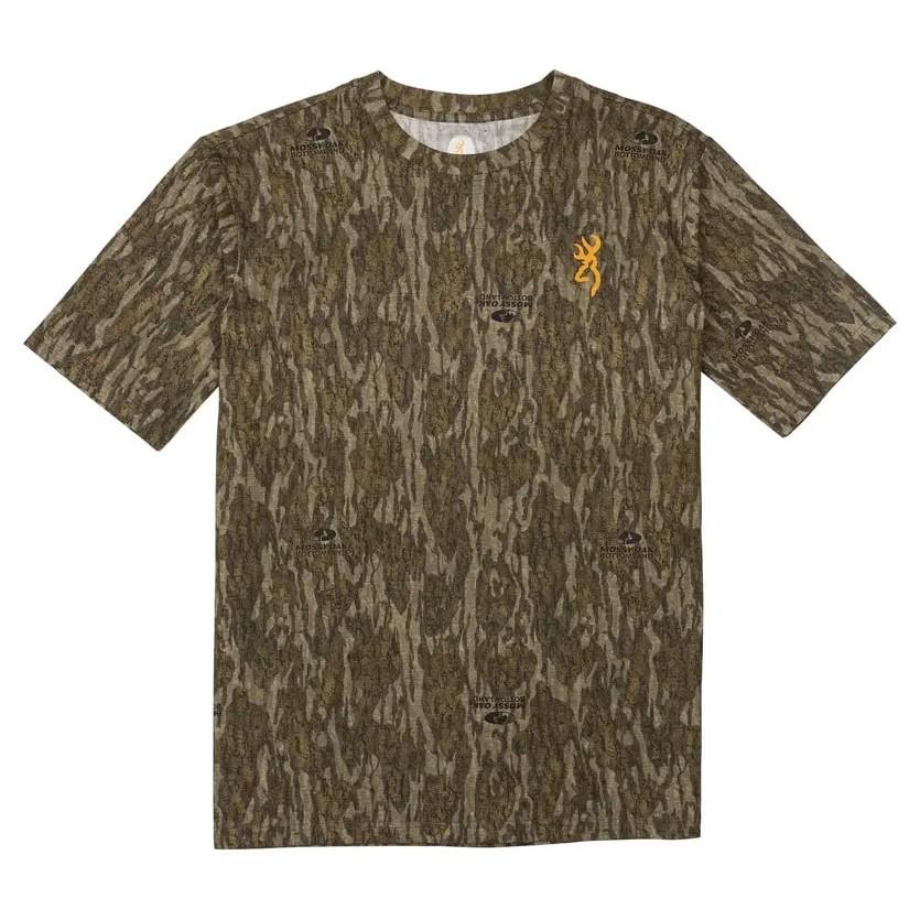 Browning Wasatch Short Sleeve Tee Mossy Oak Bottomland Large