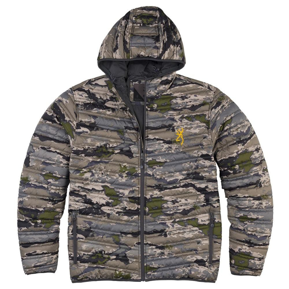 Browning Ovix Camo Packable Puffer Jacket Size S