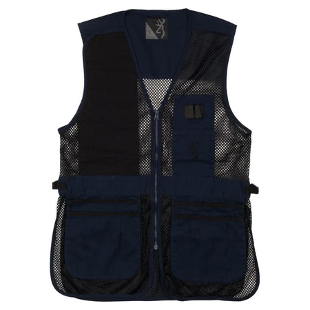 Browning Trapper Creek Mesh Shooting Vest 2XL Navy Black