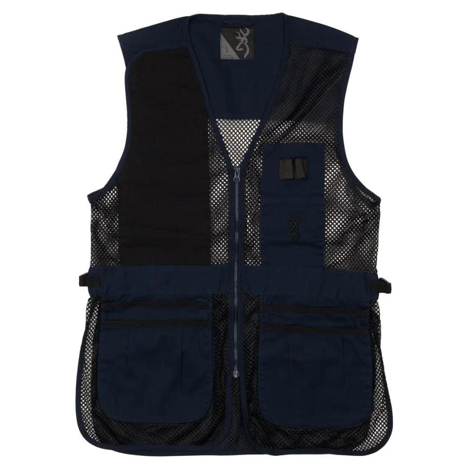 Browning Trapper Creek Mesh Shooting Vest 2XL Navy Black