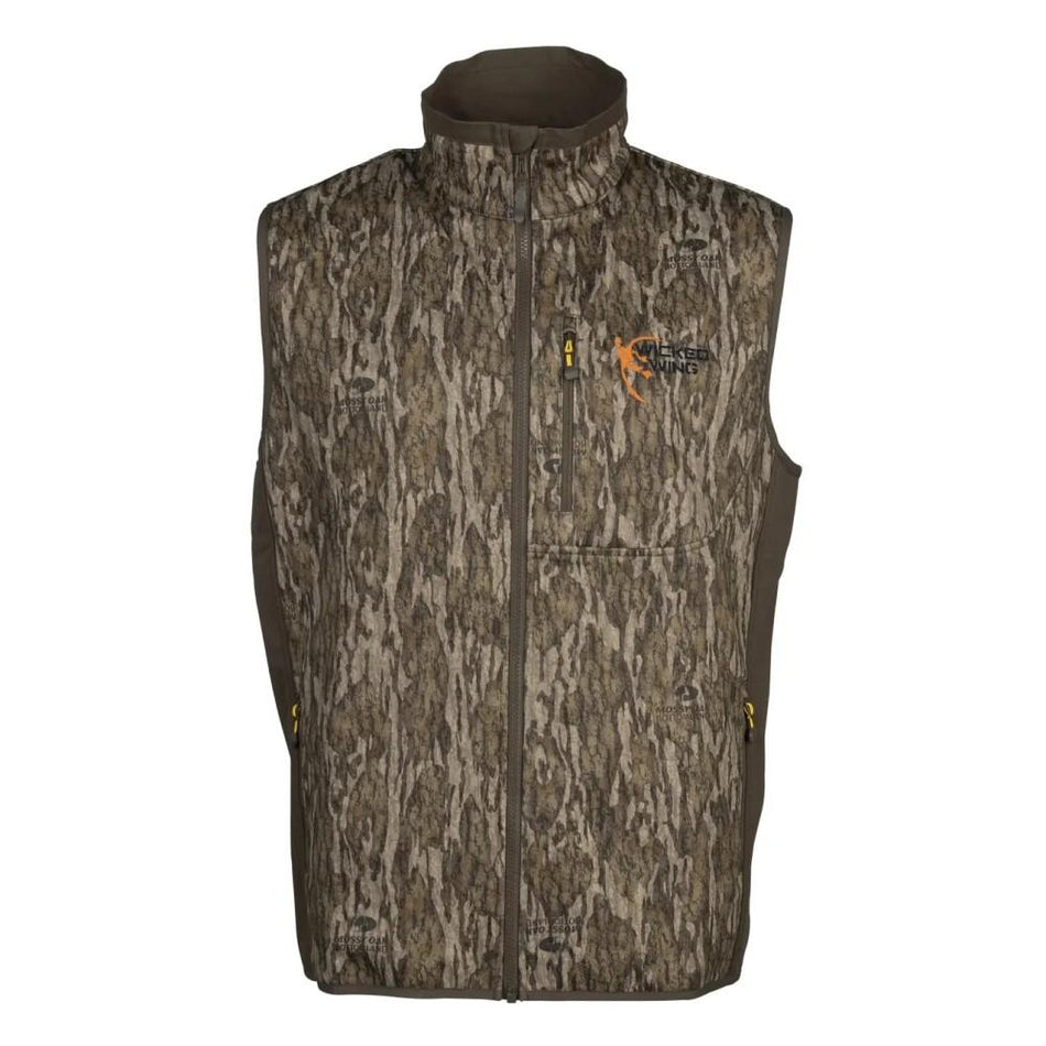 Browning Field Pro Windproof Water-Resistant Vest Mossy Oak Bottomland M