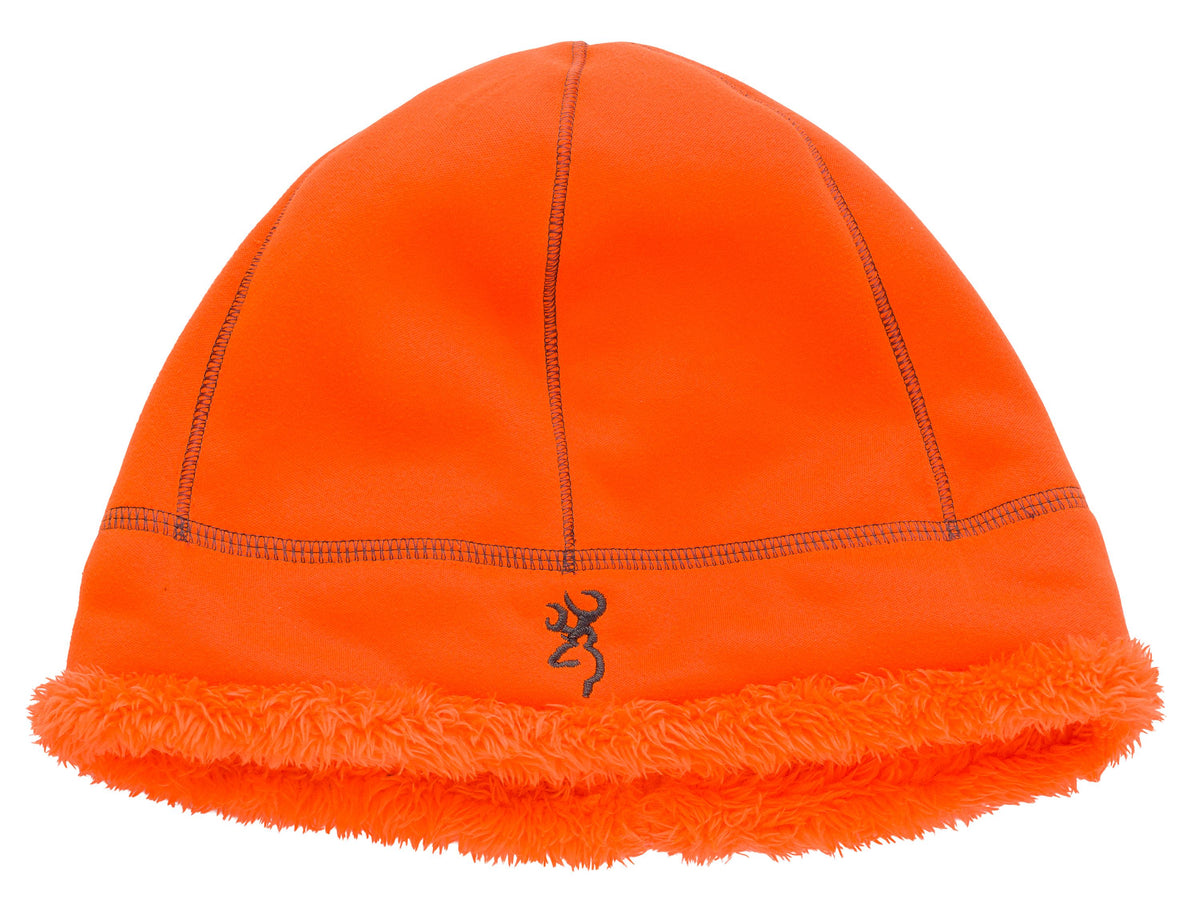Browning Wicked Wings Highpile Fleece Hunting Beanie Blaze Orange