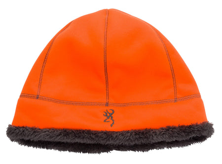 Browning Wicked Wings Highpile Fleece Hunting Beanie Blaze/Charcoal
