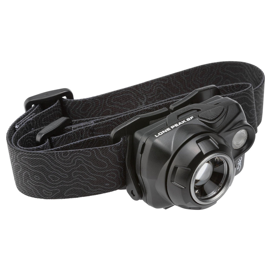 Browning Lone Peak SF Headlamp 550 Lumens Black with Spot to Flood Beam