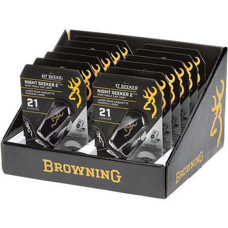 Browning Night Seeker 2 Cap Light 21 Lumens Wide Angle 12-Pack