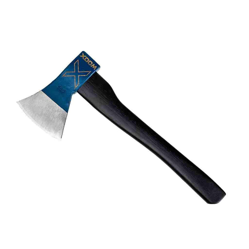 WOOX Thunderbird Blue Competition Throwing Axe - Carbon Steel Head