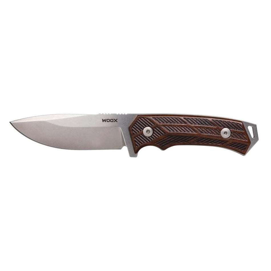 WOOX Rock 62 Full Tang Fixed Knife 4.25" Drop Point Blade Walnut Checkered