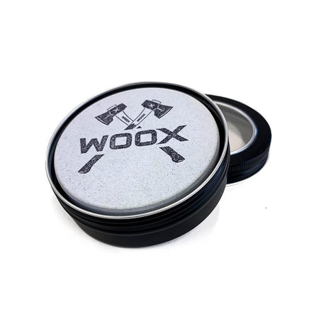 WOOX Dual Grit Ceramic Whetstone Puck Sharpener for Axes Knives and Hatchets