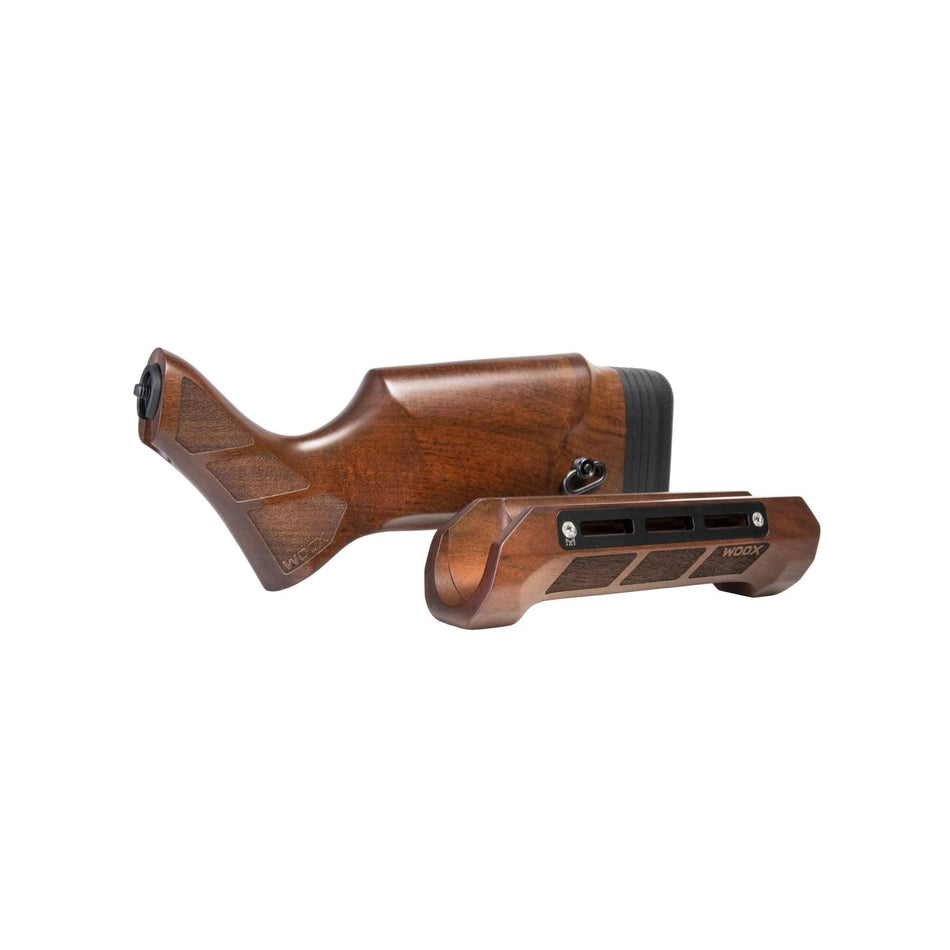 WOOX Gladiatore Stock and Forend Set Walnut for Mossberg 500 6 3/4in Action Tube