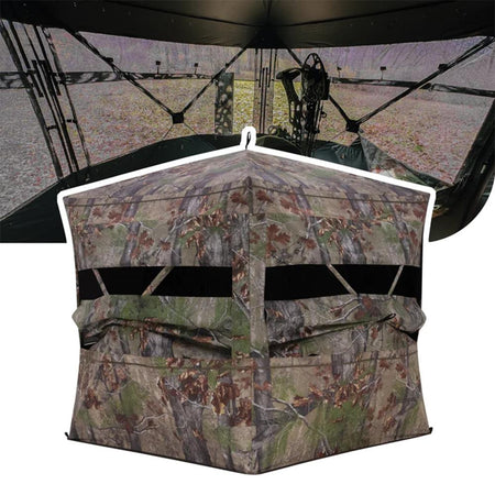 Barronett Grandview See-Through Ground Hunting Blind Backwoods Camo