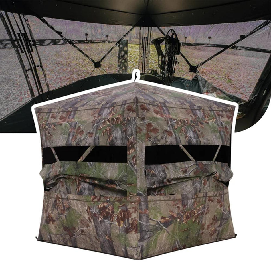 Barronett Grandview See-Through Ground Hunting Blind Backwoods Camo
