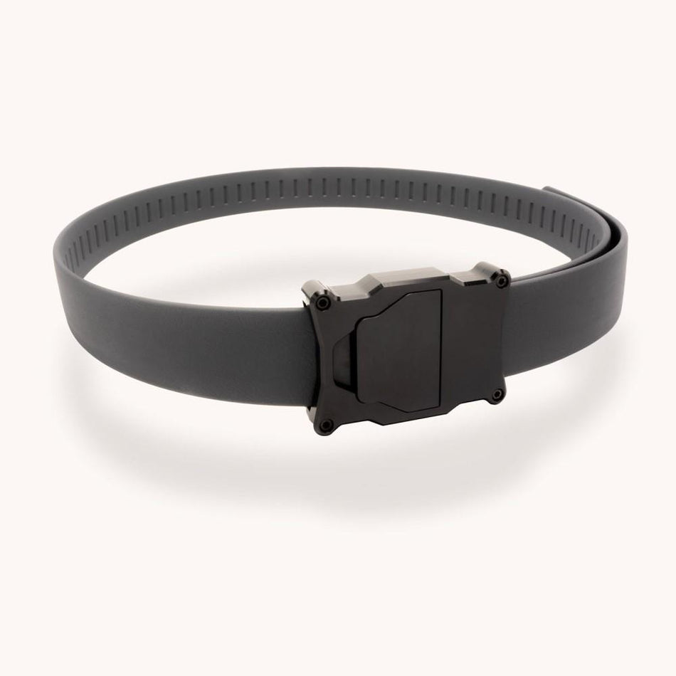 Shield Arms Apogee Belt Black Webbing and Grey Aluminum Buckle