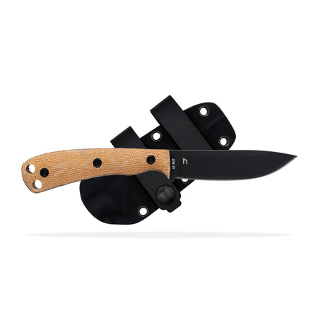 Shield Arms Ascent Fixed Knife 3.6" Drop Point Blade Brown Handle