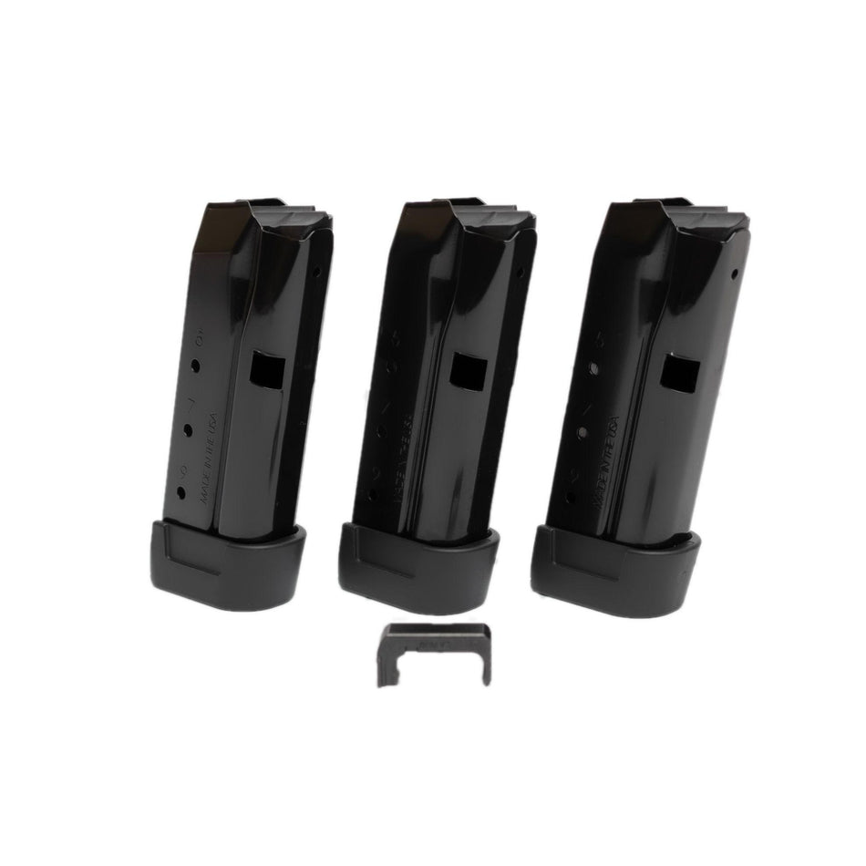 Shield Arms Z9 Magazine for Glock 43 9mm 9rd Black Nitride 3-Count