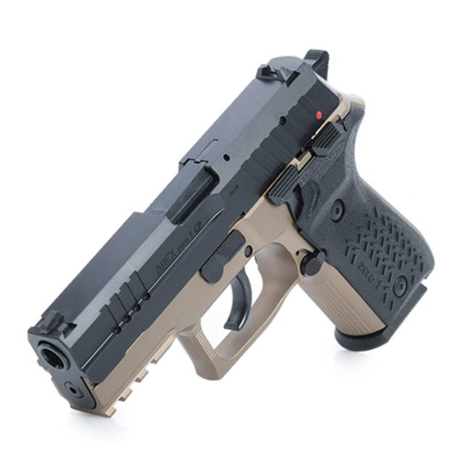 Arex Zero 1 Compact 9mm Luger Handgun, 3.85" Barrel, 15-Round Mags (2), FDE