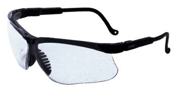 Howard Leight Genesis Shooting Glasses Black Frame with Clear Lens