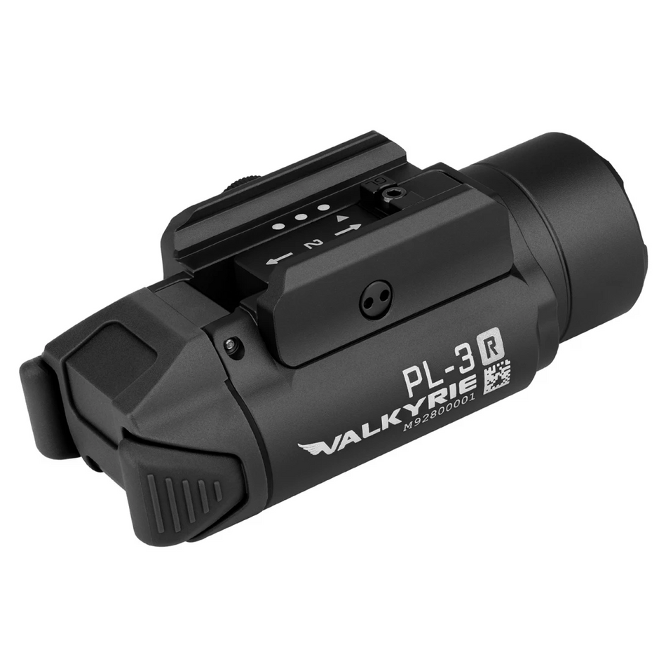 Olight PL3RBK PL-3R Valkyrie Rechargeable Rail Mount Light Black 1500 Lumens