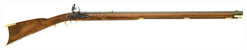 Traditions Kentucky .50 Cal Flintlock Muzzleloader Rifle 33.5 Inch Blued/Hardwood