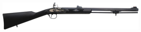 Traditions Deerhunter .50 Cal Flintlock Muzzleloader Rifle 24 Inch Blued/Synthetic