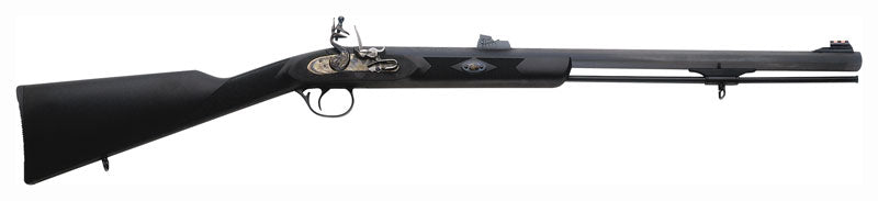 Traditions Deerhunter .50 Cal Flintlock Muzzleloader Rifle 24 Inch Blued/Synthetic