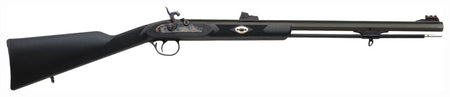 Traditions Deerhunter .50 Cal Percussion Muzzleloader Rifle 24 Inch Blued Octagon/Black Synthetic