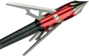 Rage 3-Blade 100 Grain Broadhead w/ Shock Collar Chisel Tip 1.6" 3pk