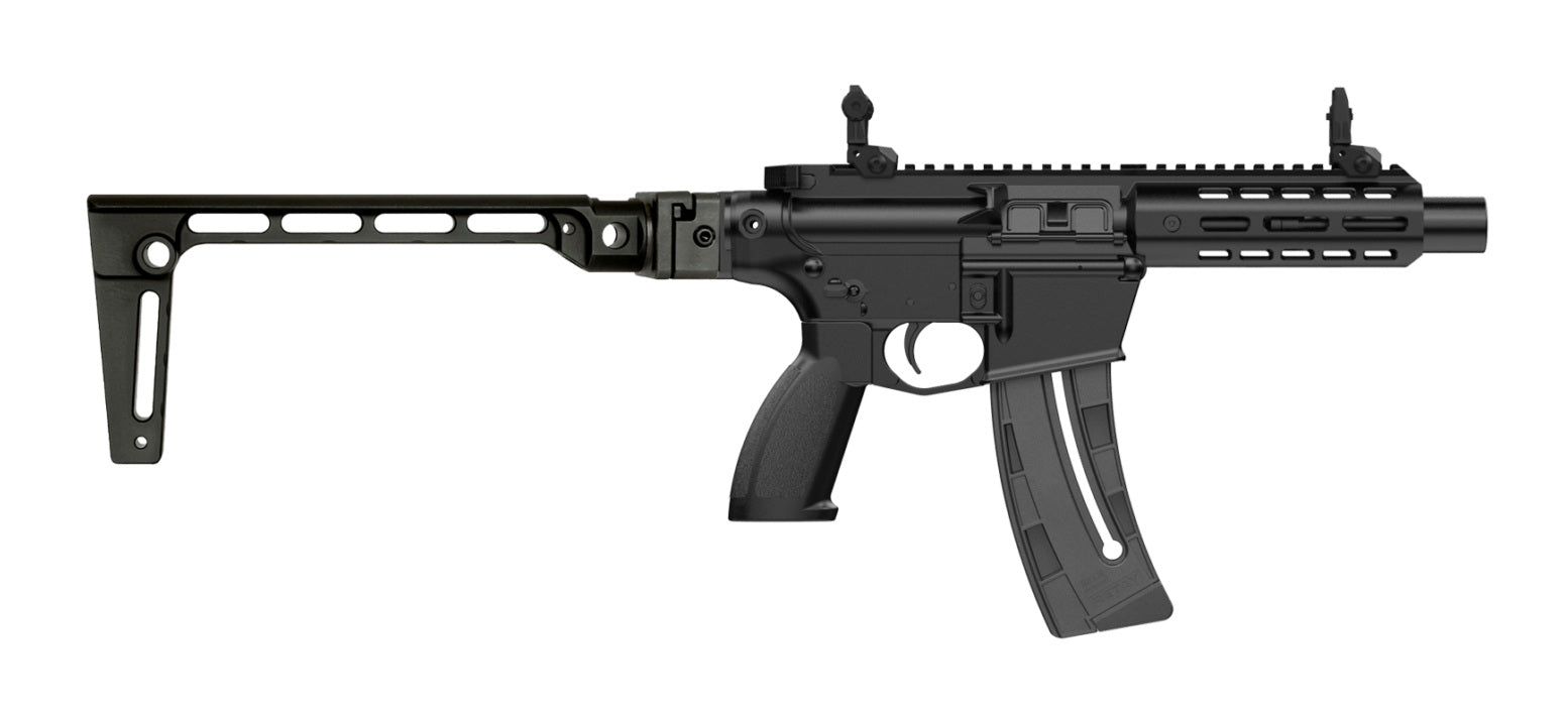 RA22 PSTL ALUM 22LR BLK 8" RA1522PST-BLK-MLOK