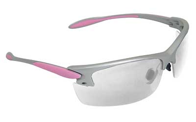 Radians PG0810CS Protective Shooting Glasses, Pink/Silver Frame, Clear Lens