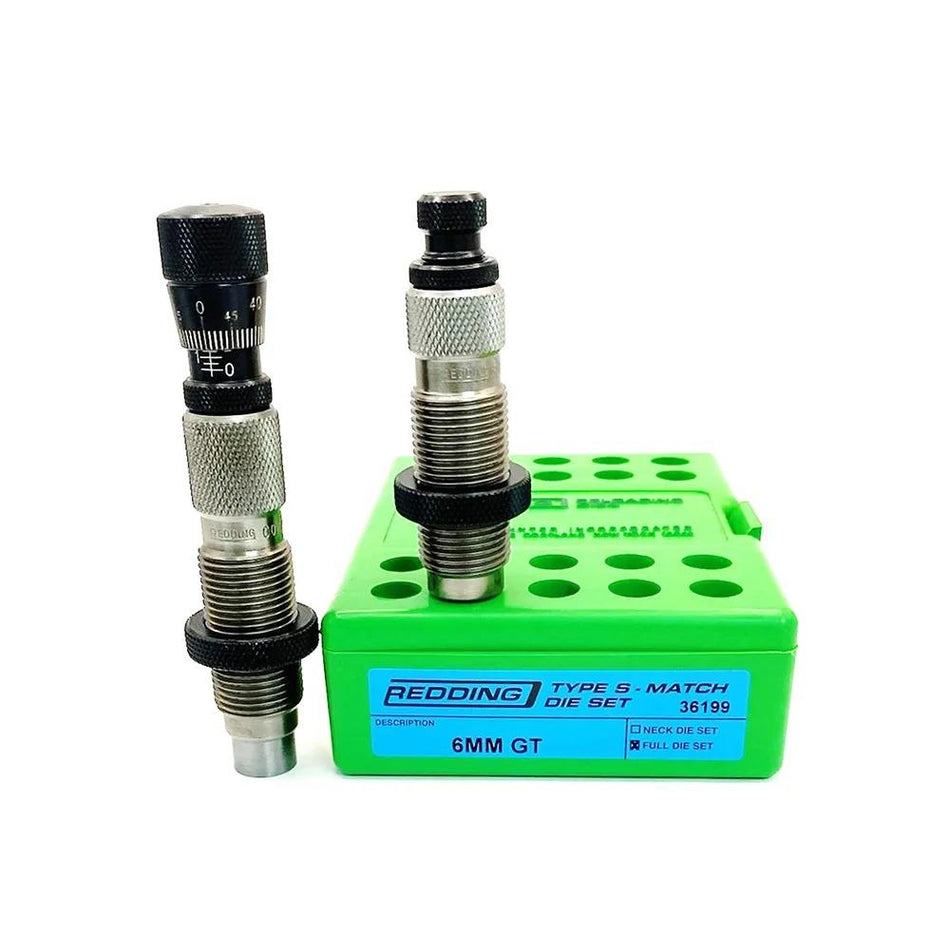Redding Type S Full Length Match Die Set for 6mm GT Reloading