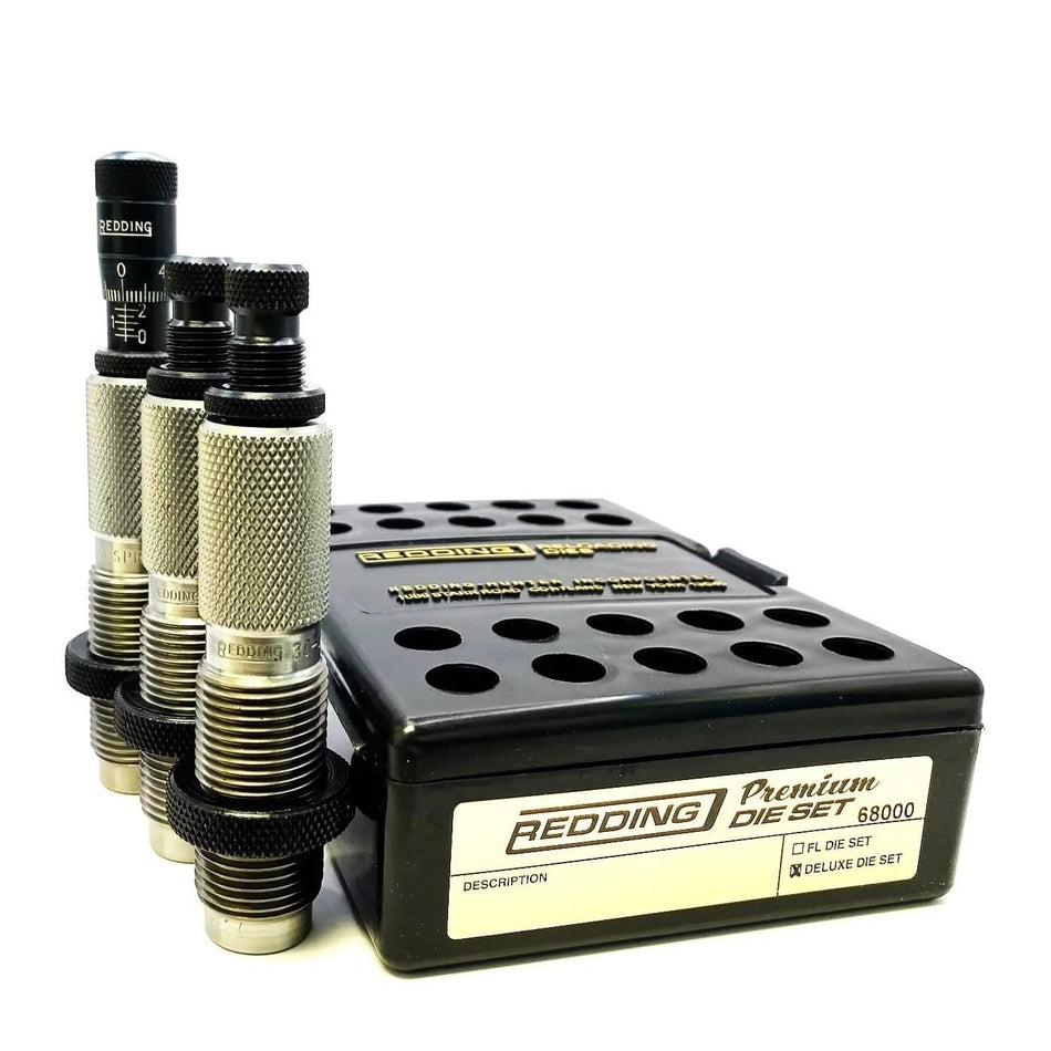 Redding Premium Series 22 Creedmoor 3-Die Deluxe Set with Carbide Button