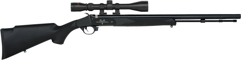 Traditions Buckstalker RBP Redi-Pak Muzzleloader .50 Cal 24 Inch Blued/Black Syn w/ Scope