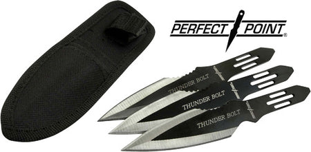 Perfect Point 6.5" Spear Point Throwing Knife Set, 3-Pack