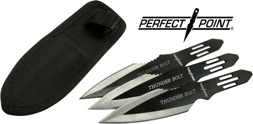 Perfect Point 6.5" Spear Point Throwing Knife Set, 3-Pack