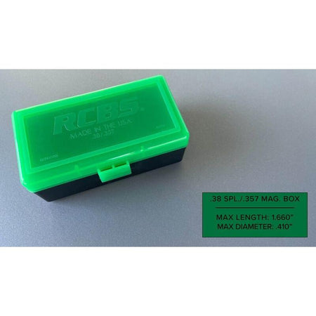 RCBS .38 Special/.357 Mag 50-Round Stackable Ammo Box