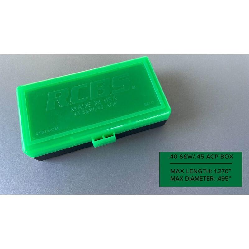 RCBS .40 S&W/.45 ACP 50-Round Translucent Ammo Box