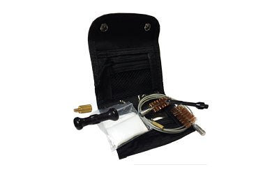 Remington 17574 Rifle Caliber Cleaning Kit Nylon Pouch Pull Cable T-Handle Bore Brushes Shotgun Adapter Patches