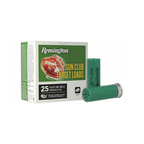 Remington 12 Gauge 20234 Gun Club Target Load 2.75" 1-1/8oz 8 Shot