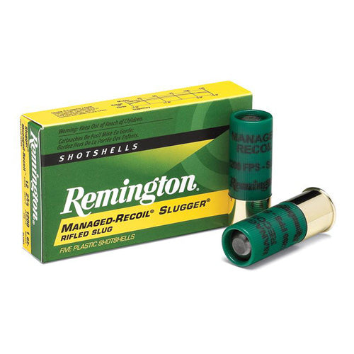 Remington 12 Gauge 20290 Slugger Managed-Recoil 2.75" 1oz Rifled Slug
